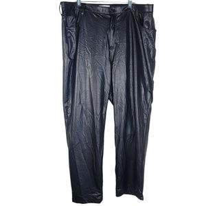 Abercrombie and Fitch Criss-Cross Waistband Black 90's Straight Pants